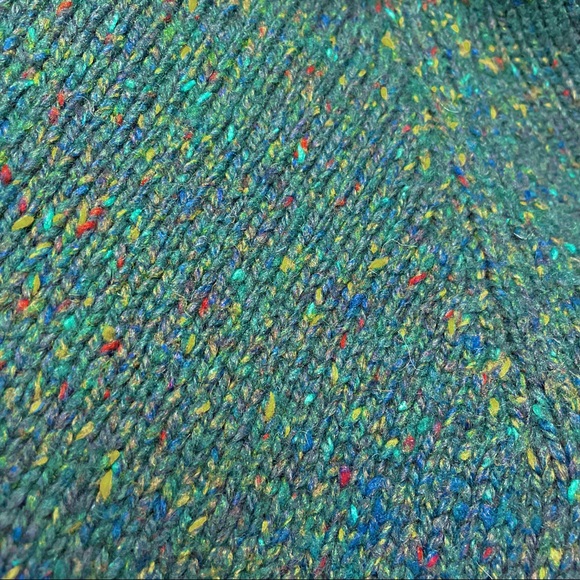 Cynthia Rowley Green Speckled Knit Sweater Tunic - Picture 4 of 7